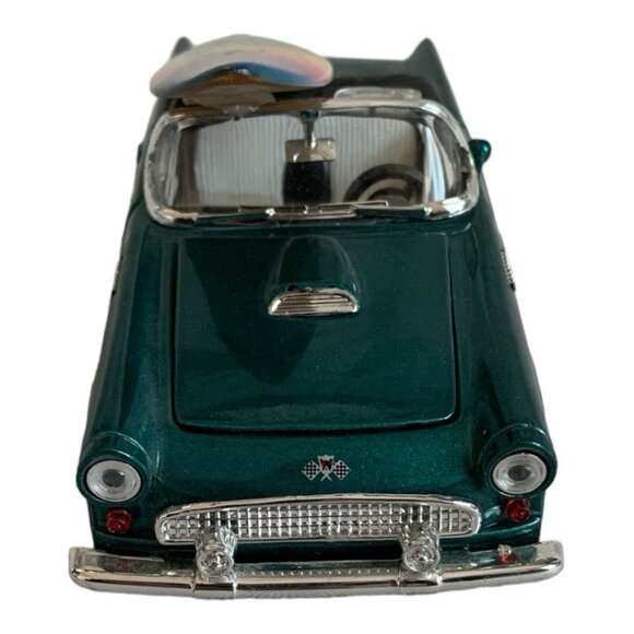 1955 Ford Thunderbird Green Die-Cast Model Car Surfboard Rare Collectible - Picture 3 of 4